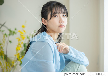 Beauty, young woman, home 139500489