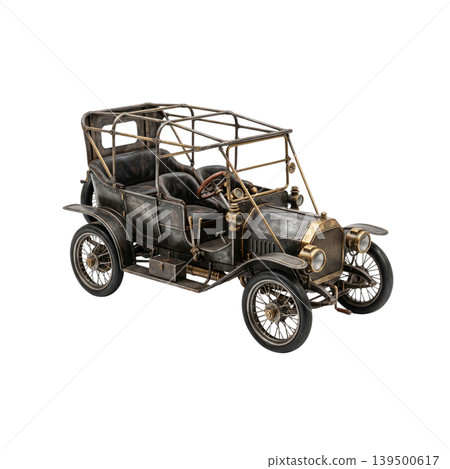 Vintage metal car model isolated for collectors and home decor 139500617