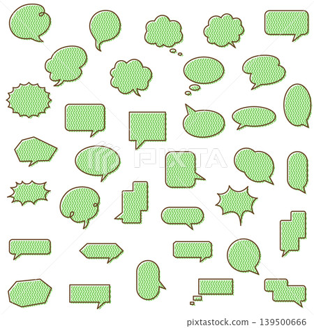 A set of various speech bubble icons 139500666