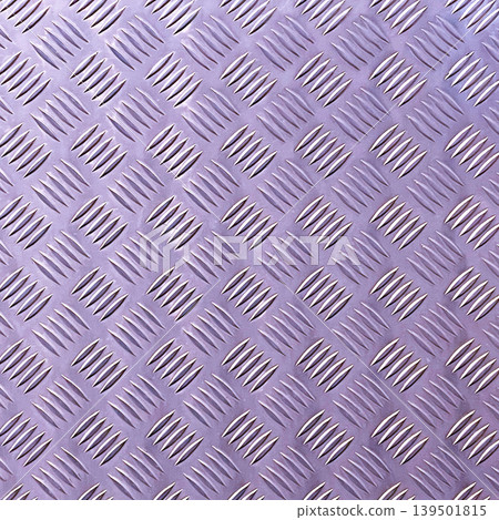 Square background image of shiny pale violet metal checkered plate. Square background image of shiny pale violet metal checkered plate. 139501815