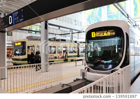 Hiroshima Electric Railway Hiroshima Station stop Hiroshima Electric Railway Hiroshima Station stop 139501897