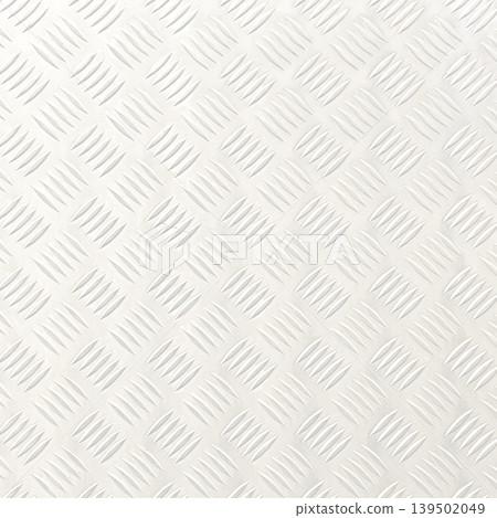 A square background image of a light, bright silver metallic checkered plate. A square background image of a light, bright silver metallic checkered plate. 139502049