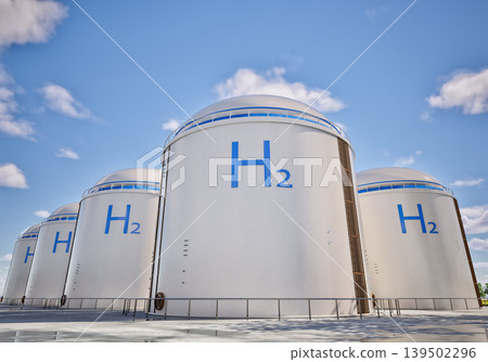 Hydrogen tanks for industrial park Hydrogen tanks for industrial park 139502296