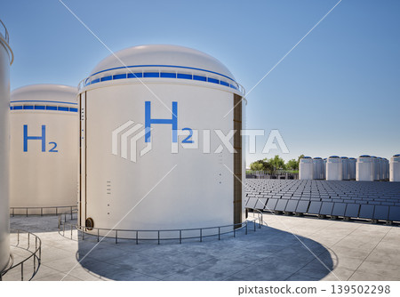 Hydrogen tanks for industrial park Hydrogen tanks for industrial park 139502298
