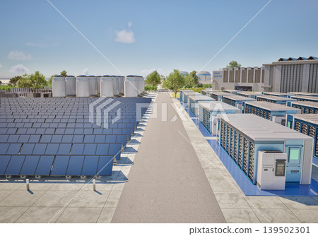 Smart industrial area with infrastructure development 139502301
