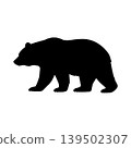 Bear silhouette (side view) 139502307