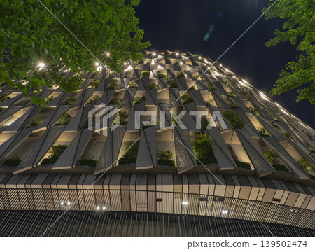 以光線和綠植為特色的永續建築,並延伸至未來。 以光線和綠植為特色的永續建築,並延伸至未來。 139502474