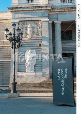 Architectural Detail at Royal Palace Complex in Madrid Spain Architectural Detail at Royal Palace Complex in Madrid Spain 139503003