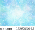 水彩風格的星空邊框，留有文字空間。 139503048