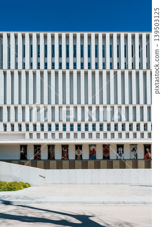 Minimalist Facade of Galeria de las Colecciones Reales in Madrid Spain Minimalist Facade of Galeria de las Colecciones Reales in Madrid Spain 139503125