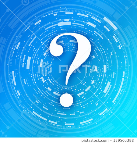 Question mark and blue background Question mark and blue background 139503398