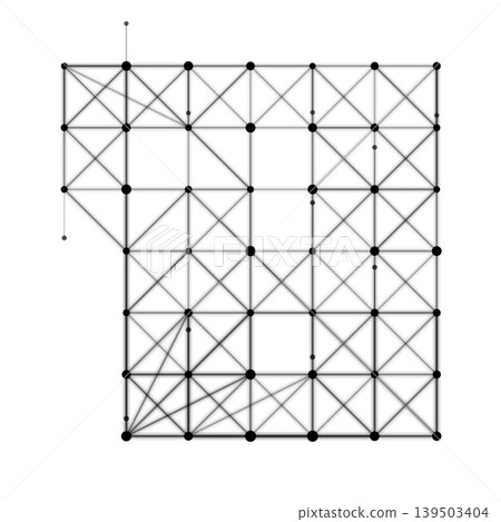 Abstract grid structure Abstract grid structure 139503404