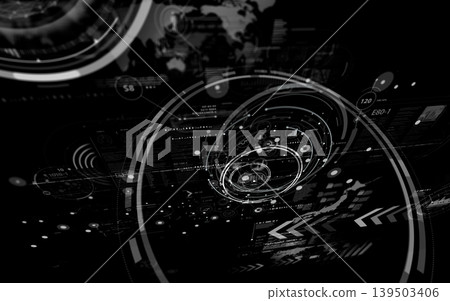 Future-oriented digital interface background Future-oriented digital interface background 139503406
