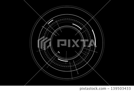 Circular, futuristic design 139503433