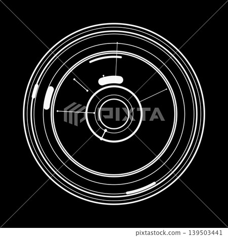 Circular geometric pattern Circular geometric pattern 139503441