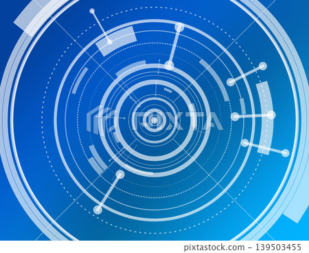 Blue circular technology background Blue circular technology background 139503455