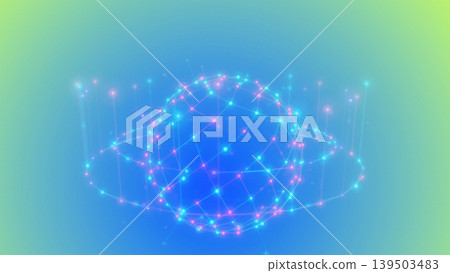 Glowing sphere network abstract Glowing sphere network abstract 139503483