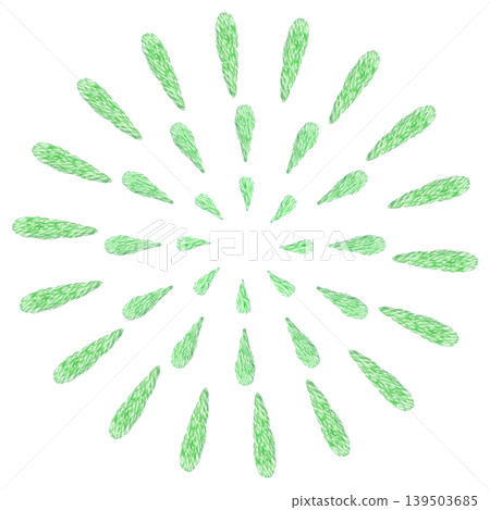 [Fireworks] Hand-embroidered illustration material 139503685