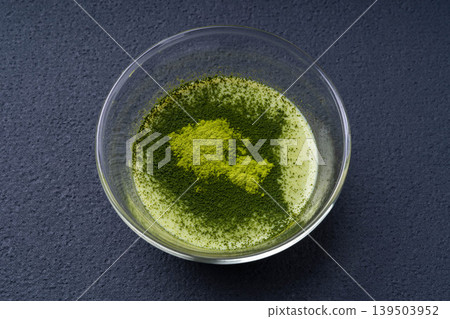 Matcha Milk Agar Jelly (topped with matcha powder) Matcha Milk Agar Jelly (topped with matcha powder) 139503952