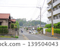 Road through a residential area 139504043