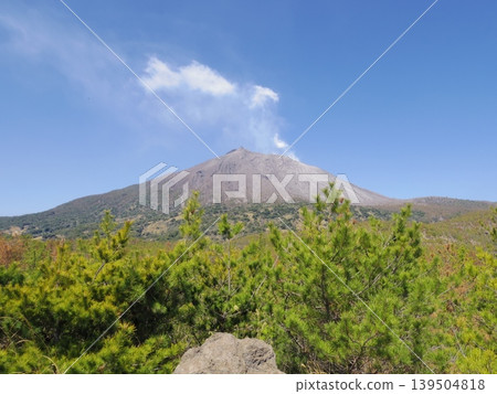 Minamidake peak as seen from the Sakurajima Arimura Lava Observatory (Kagoshima City, Kagoshima Prefecture) Minamidake peak as seen from the Sakurajima Arimura Lava Observatory (Kagoshima City, Kagoshima Prefecture) 139504818
