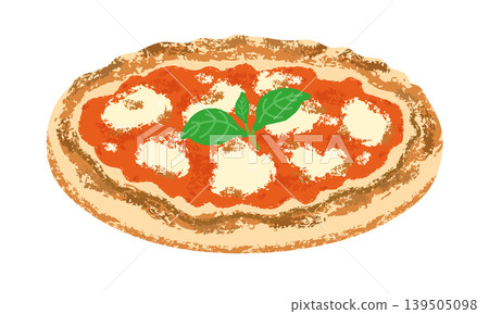 Illustration of margherita pizza 139505098