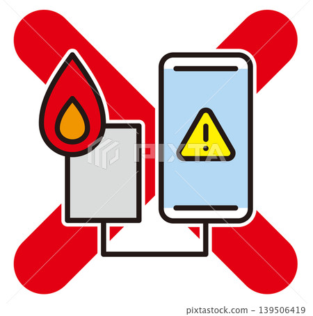 Mobile battery catches fire while charging smartphone. Mobile battery fire incident. 139506419