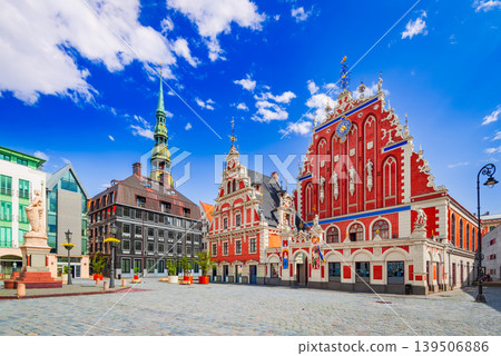 Riga, Latvia. Old Town Hall Square, Baltic Countries. 139506886