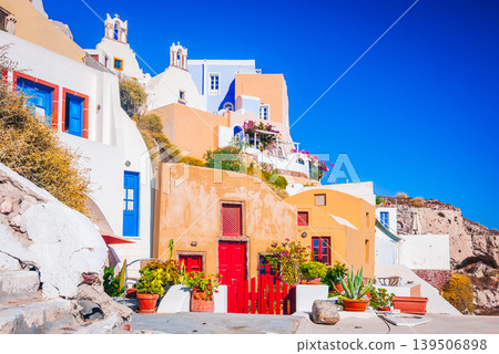 Santorini, Greece. Charming village of Oia, Cyclades Islands. Santorini, Greece. Charming village of Oia, Cyclades Islands. 139506898