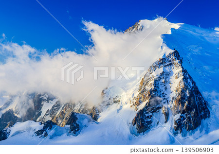 Chamonix, France. The highest mountain of Europe, Mont Blanc. Chamonix, France. The highest mountain of Europe, Mont Blanc. 139506903