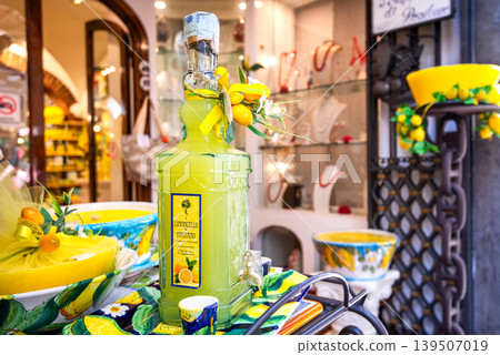 Positano, Italy. Charming colored city on Amalfi Coast, Campania. 139507019
