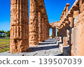 Paestum, Italy. Temple of Neptune, ancient Greek ruins in Campania 139507039