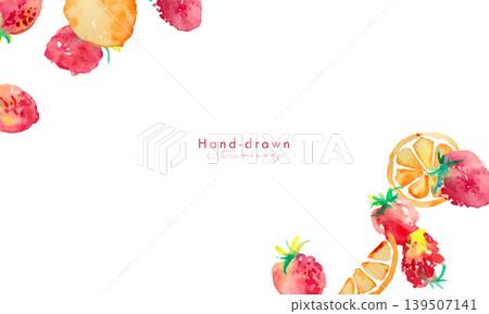 水彩畫。以水彩風格描繪檸檬和草莓的夏日背景。夏日水彩背景。向量圖。 水彩畫。以水彩風格描繪檸檬和草莓的夏日背景。夏日水彩背景。向量圖。 139507141