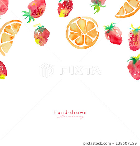 水彩畫。以水彩風格描繪檸檬和草莓的夏日背景。夏日水彩背景。向量圖。 水彩畫。以水彩風格描繪檸檬和草莓的夏日背景。夏日水彩背景。向量圖。 139507159