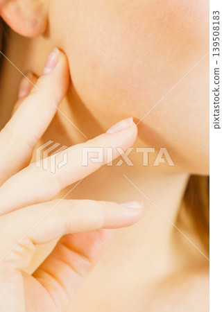 Girl clean skin, part of face 139508183