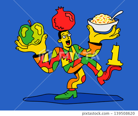 Rosh Hashanah Juggler Rosh Hashanah Juggler 139508620