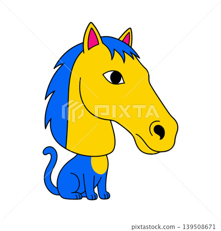 Cartoon Horse Illustration Cartoon Horse Illustration 139508671