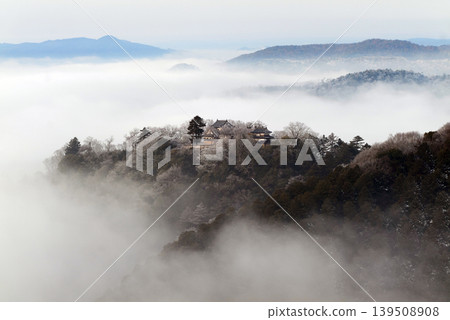 冬日雲海與備中松山城(天空之城)25077 冬日雲海與備中松山城(天空之城)25077 139508908