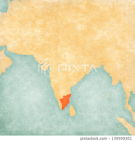 Map of India - Tamil Nadu Map of India - Tamil Nadu 139509301
