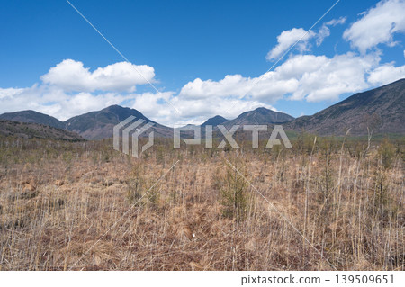 The Nikko mountain range (Oku-Nikko) as seen from Senjogahara. The Nikko mountain range (Oku-Nikko) as seen from Senjogahara. 139509651