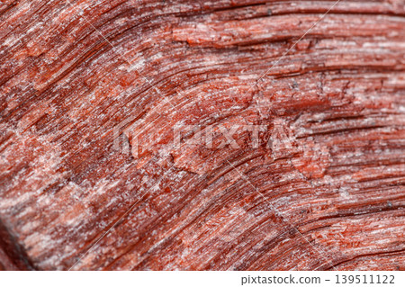 Macro mineral stone Bull eye, tiger's eye in the breed on a white background Macro mineral stone Bull eye, tiger's eye in the breed on a white background 139511122
