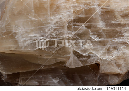 Macro mineral stone Moonstone a black background Macro mineral stone Moonstone a black background 139511124