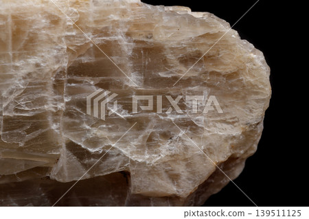 Macro mineral stone Moonstone a black background Macro mineral stone Moonstone a black background 139511125