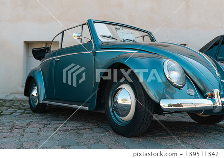 Berlin, Germany - May 2, 2026. Volkswagen Beetle Cabriolet at Oldtimer Open Air Berlin, Germany - May 2, 2026. Volkswagen Beetle Cabriolet at Oldtimer Open Air 139511342
