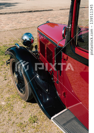 Berlin, Germany - May 2, 2026. Vintage Austin fender detail Berlin, Germany - May 2, 2026. Vintage Austin fender detail 139511345