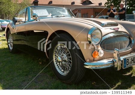 Berlin, Germany - May 2, 2026. Austin-Healey 3000 at car show Berlin, Germany - May 2, 2026. Austin-Healey 3000 at car show 139511349