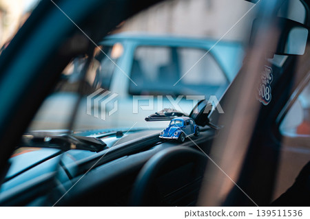 Berlin, Germany - May 2, 2026. Dashboard detail at Oldtimer Open Air 139511536