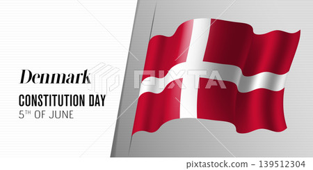 Denmark constitution day vector banner, greeting card Denmark constitution day vector banner, greeting card 139512304