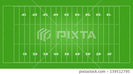 American football field, top view. American football field, top view. 139512795