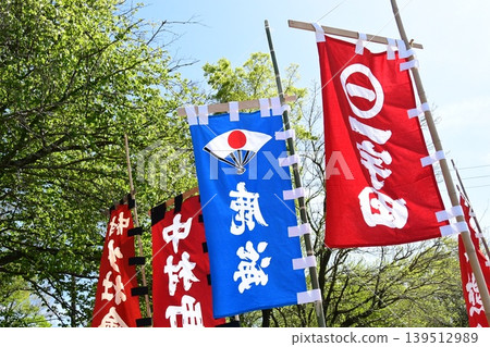 River pulling flag 139512989